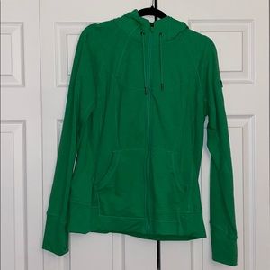 Women’s Green Athleta Zip-Up Hoodie